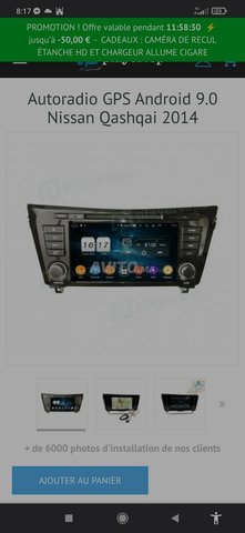 poste DVD GPS Nissan Qashqai 2014 neuf - 1