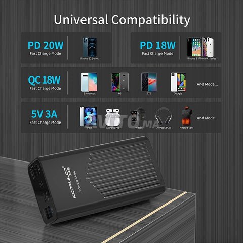 Power Bank 40000 mAh portable Fast Charge - 5