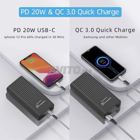 Power Bank 40000 mAh portable Fast Charge - 4