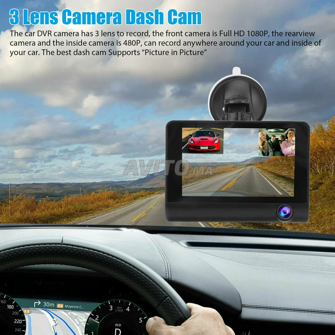 Dashcam 3Cam DVR intérieure & avant & caméra recul - 2