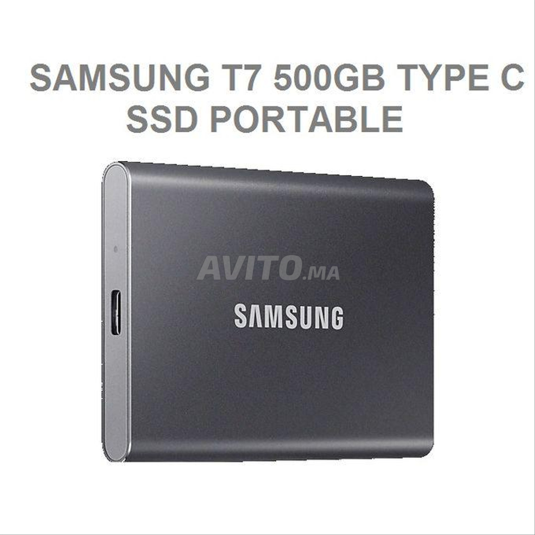 WD Disque dur Portable SSD T7 500 Go Type -C  - 3