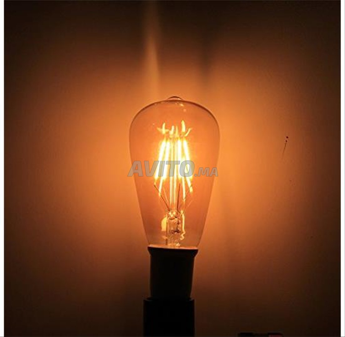 Ampoule 4w Edison à LED Ambre Dimmable ST64 - 3