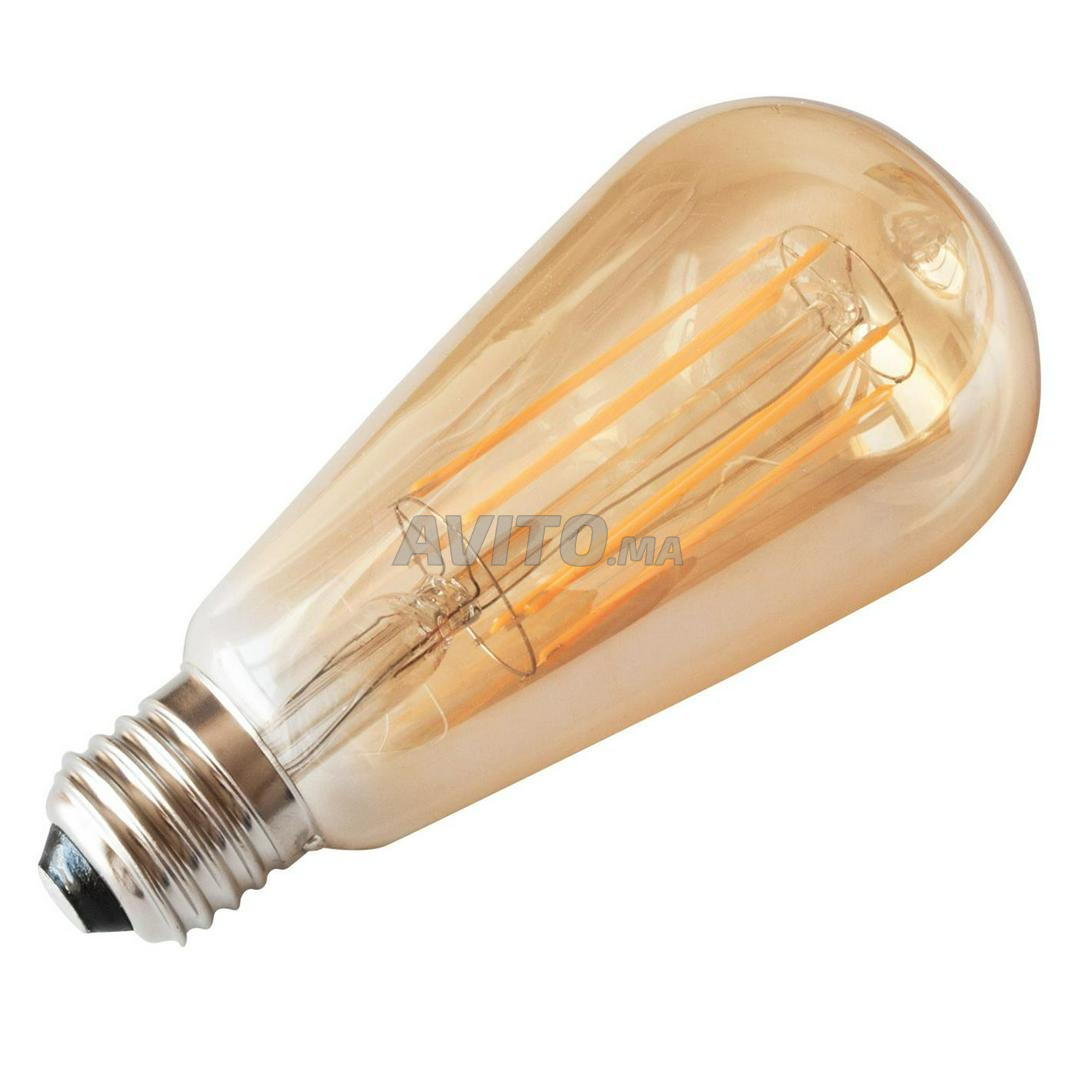 Ampoule 4w Edison à LED Ambre Dimmable ST64 - 7
