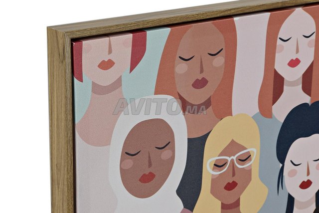 Femmes multicolore Tableau en toile 62x3.5x92 - 2