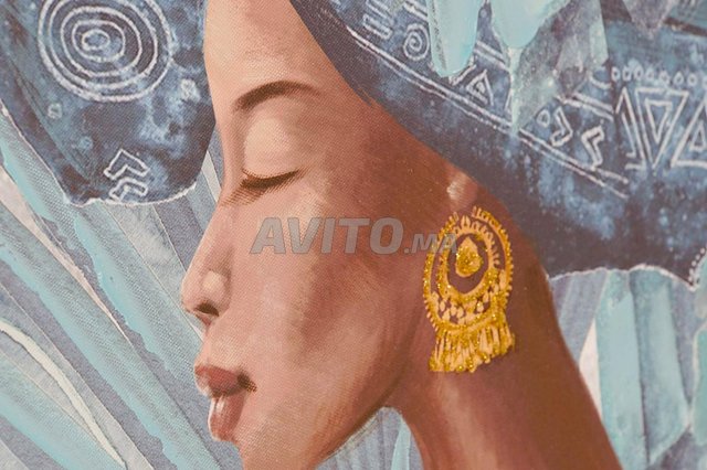Tableau femme africaine toile ps 70x3.5x100 cm ... - 2