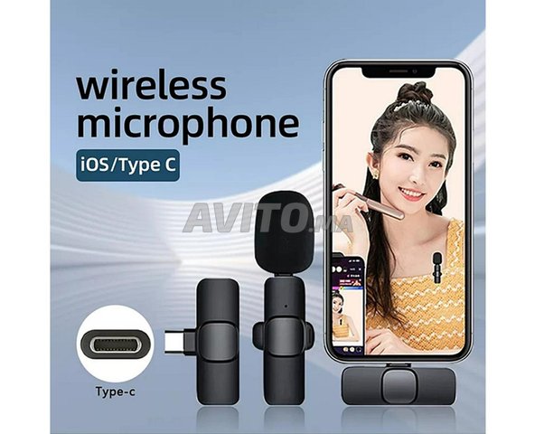 Microphone Lavalier sans fil (Android / IOS)