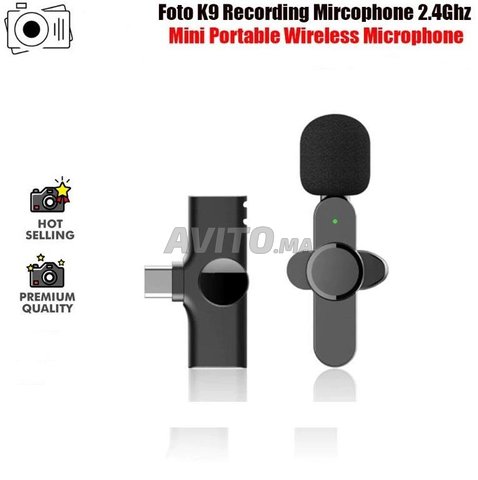 microphone sans fil Lavalier Bluetooth Type C K9  - 1