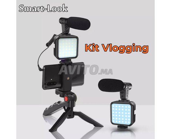 Kit Vlogging Trépied & Mic & LED et Télécommande