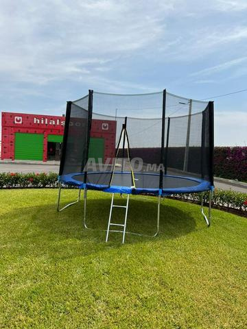 TRAMPOLINE AVEC FILET DE PROTECTION TOP GYM