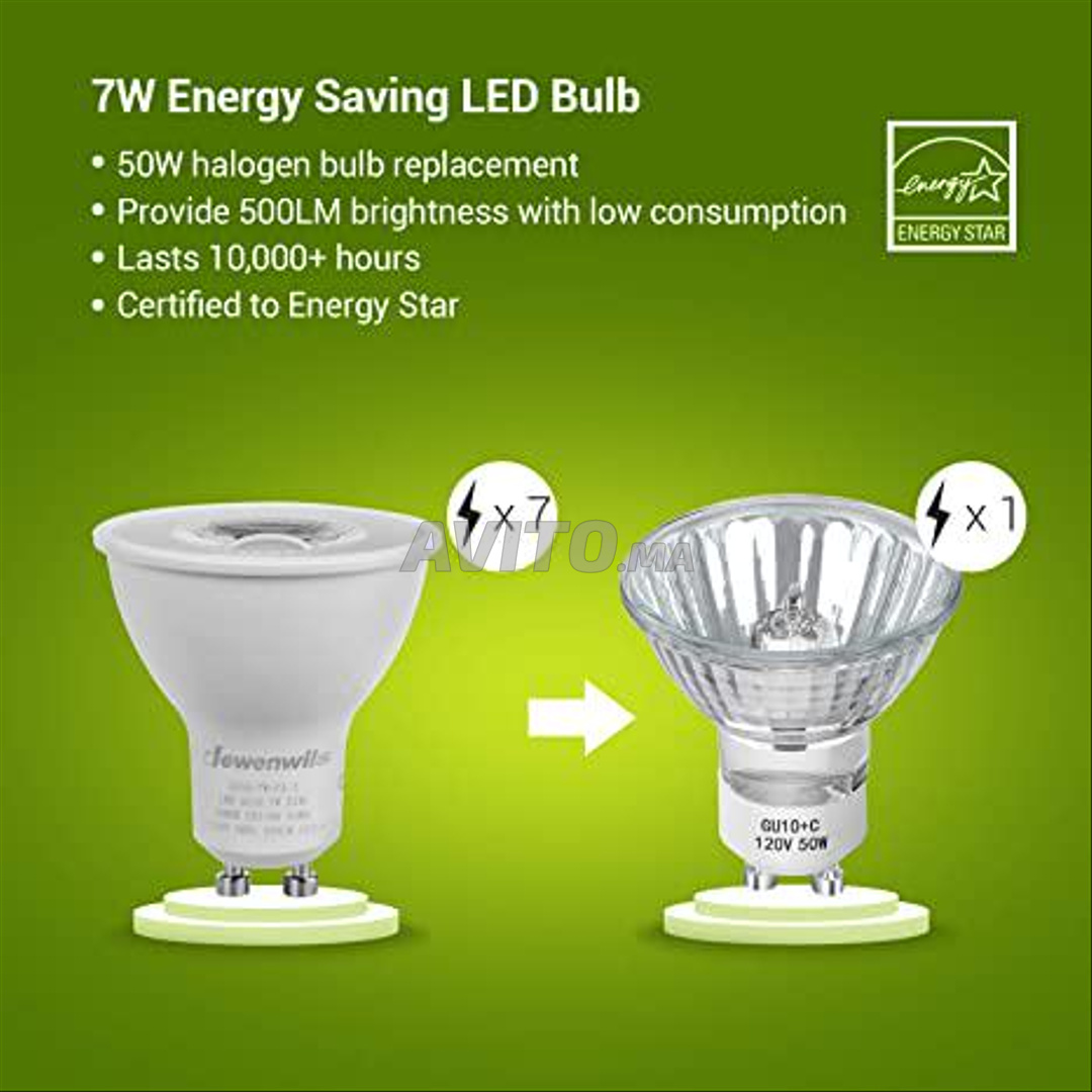 GU10 LED Dimmable Bulb  3000K warm glow - 1