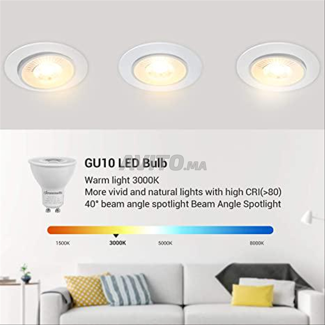 GU10 LED Dimmable Bulb  3000K warm glow - 4