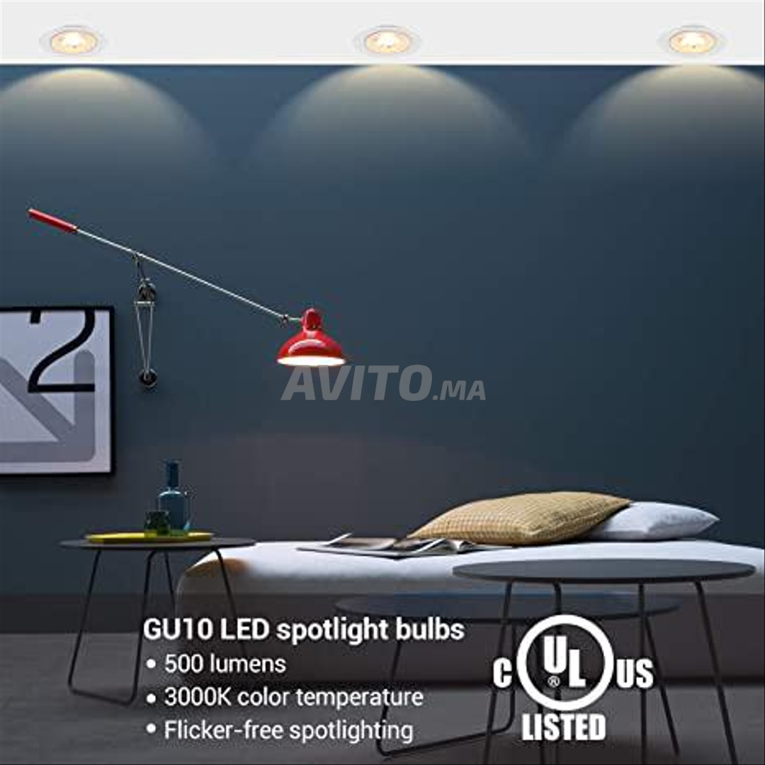 GU10 LED Dimmable Bulb  3000K warm glow - 6