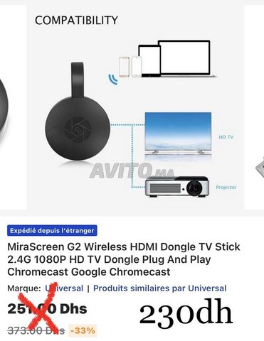 Dongle tv chrome cast Google  - 3