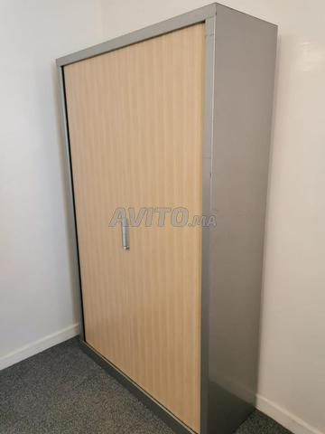 Armoire haute monobloc 120x200cm bi-color Magencia - 2