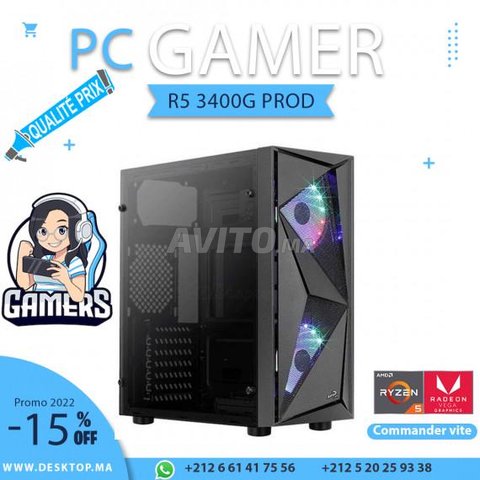 28 Pack Silver R5 ProD PC Gamer Ryzen 5 3400G  - 1