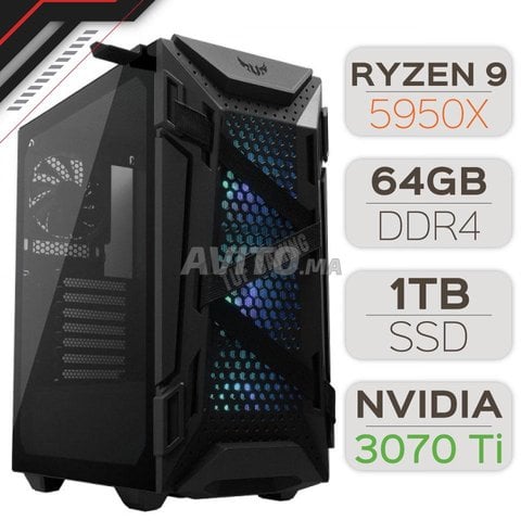 PC GAMER AMD RYZEN 9 5950X - NVIDIA RTX 3070 Ti - 1