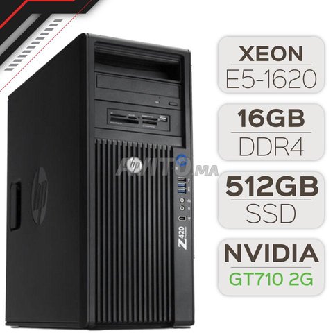HP Z420 Workstation XEON E5 4th Nvidia GT710 2G - 1