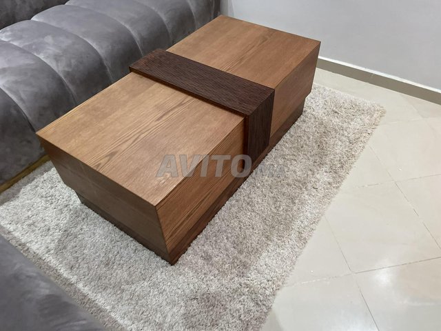 table basse bois massif - 4