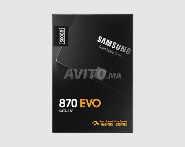 D.D SSD Samsung 870 EVO 500GB sata 6Gb/s - NEUF - 1