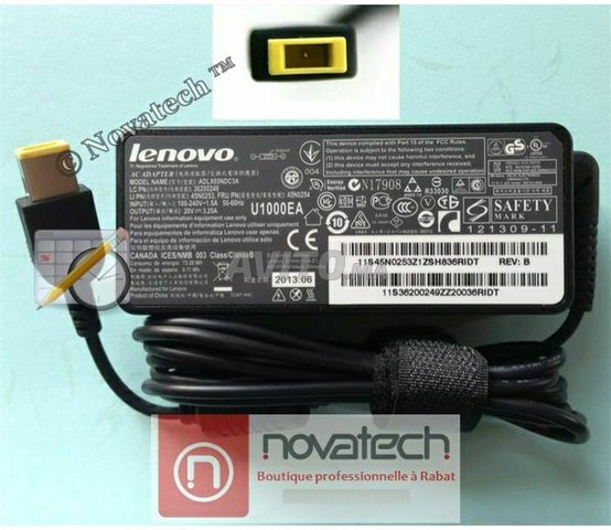 Chargeur PC Portable Original LENOVO 20V3.25A/65W - 1