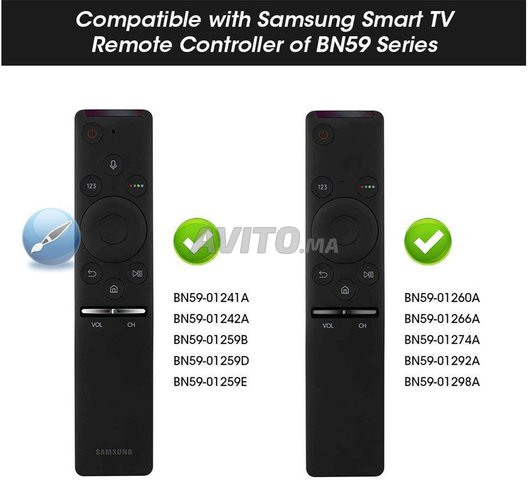 Télécommande vocale Samsung TV LED Smart UHD QLED - 4