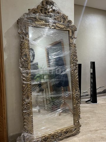 Grand miroir de salon baroque doré (style vintage) - 6