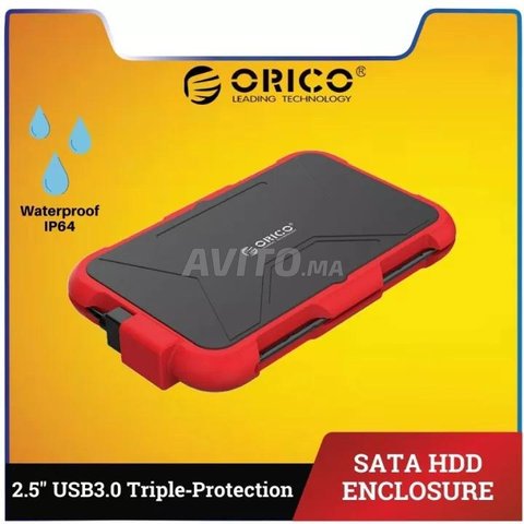Orico boitier Antichoc neuf disque dur 2.5 USB3.0  - 7