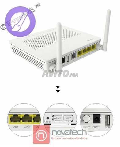 Routeur GPON Fibre Optique-HUAWEI Wifi 300M/s - 1