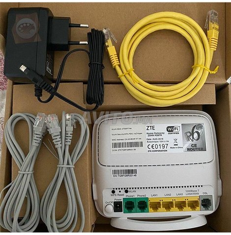 Routeur ADSL-ZTE ZXHN H267N-Wifi-N300 gigabite - 6