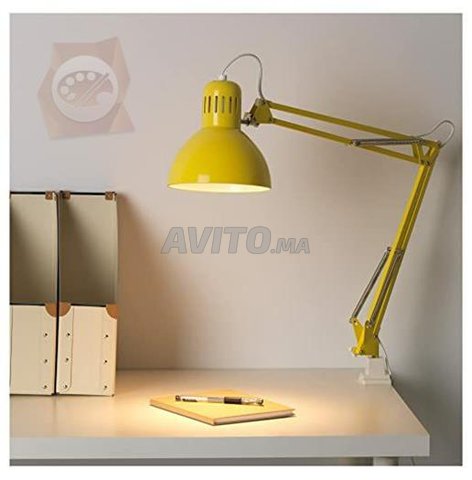 TERTIAL Lampe métal jaune -avec ampoule- IKEA - 1