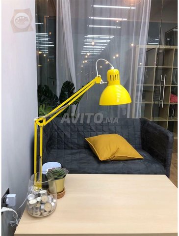 TERTIAL Lampe métal jaune -avec ampoule- IKEA - 7