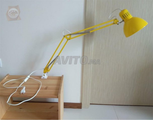 TERTIAL Lampe métal jaune -avec ampoule- IKEA - 5