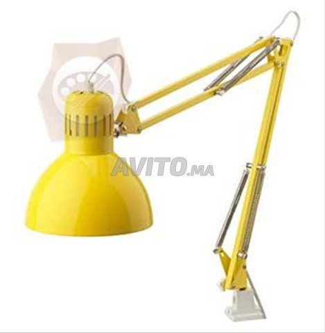 TERTIAL Lampe métal jaune -avec ampoule- IKEA - 3