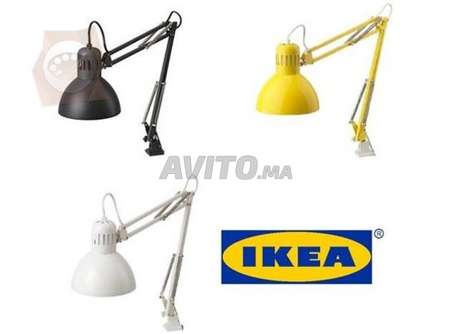 TERTIAL Lampe métal jaune -avec ampoule- IKEA - 8