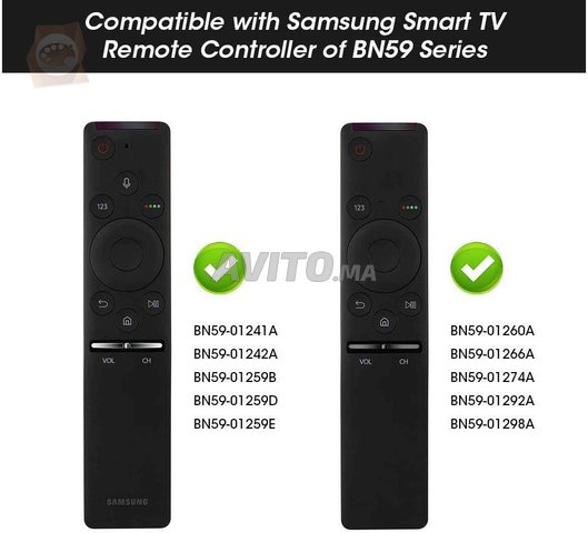 Télécommande vocale Samsung TV LED Smart UHD QLED - 4