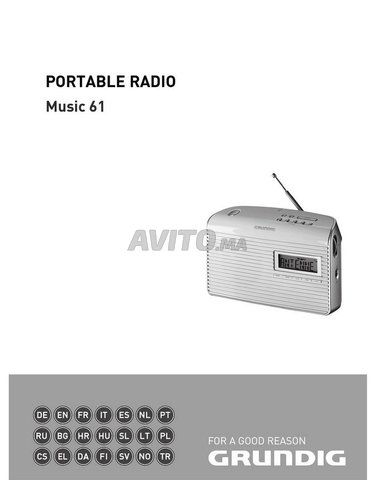 Grundig Radio analogique Lcd Fm Alarme horloge RDS - 2