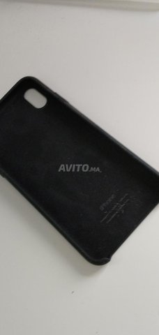 coque iphone XS max en silicone et en cuir  - 2