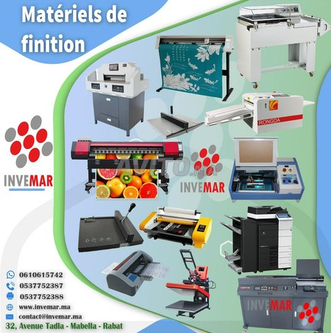 Vente Matériel de finition et impression