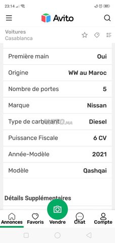 Nissan Qashqai occasion Diesel Modèle 2021