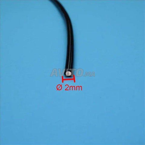 Cable fibre optique led Jacket Noir 2mm 1000M - 2