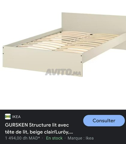 cadre lit Ikea  - 1