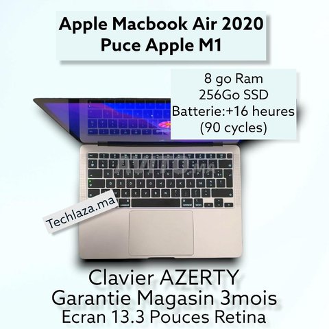 Macbook AIR 2020 M1  256go SSD Silver - 1