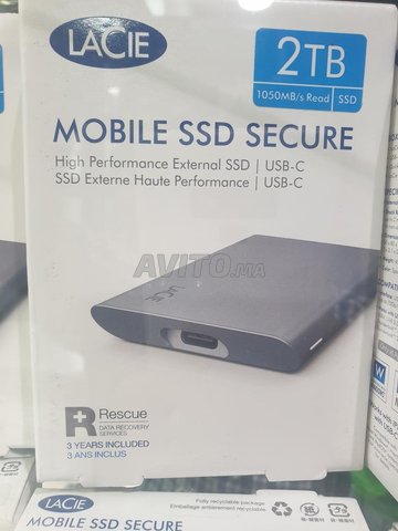 Disque dur SSD externe LACIE 2TB v2 USB-C
