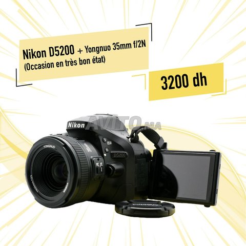 Nikon D5200 avec objectif Yongnuo 35mm f/2 N - 1