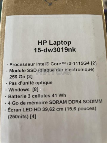 HP 15-dw3019nk (2R0N2EA) facture garantie  - 5