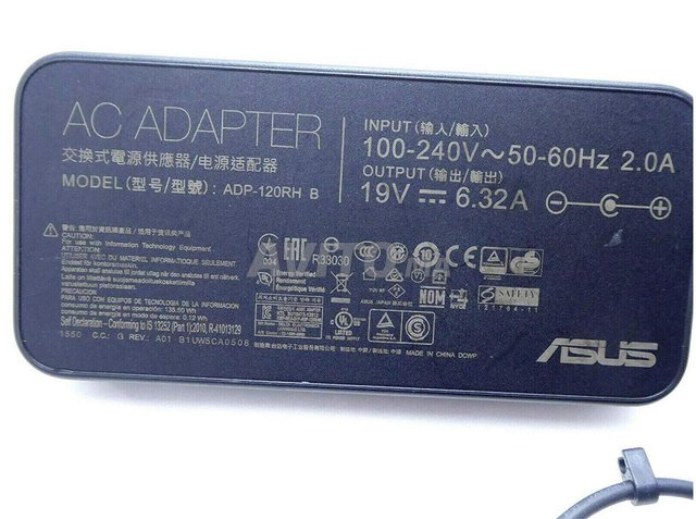 Chargeur/Adaptateur PC Portable Asus 19V 120W 6.32 - 3