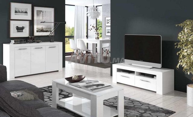 AMBIT meuble tv ( Blanc ) 120 cm - 6