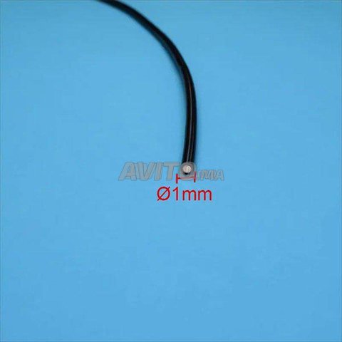 Cable fibre optique led Jacket Noir 2mm 1000 Mètre - 1