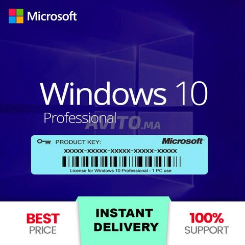 Licence d'activation Windows 10 Pro 32-64 bits - 1