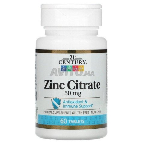 Citrate de zinc 50 mg 60 comprimés - 1